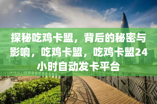 探秘吃鸡卡盟，背后的秘密与影响，吃鸡卡盟，吃鸡卡盟24小时自动发卡平台