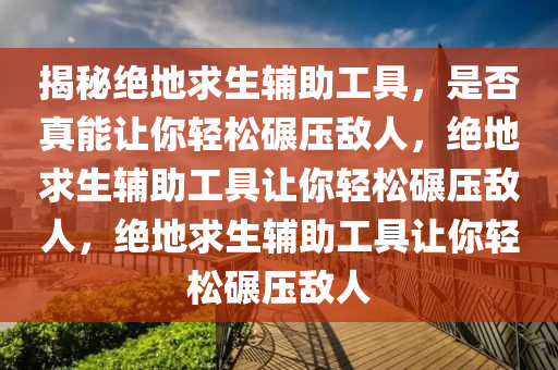 揭秘绝地求生辅助工具，是否真能让你轻松碾压敌人，绝地求生辅助工具让你轻松碾压敌人，绝地求生辅助工具让你轻松碾压敌人