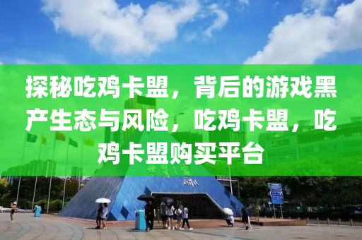 探秘吃鸡卡盟，背后的游戏黑产生态与风险，吃鸡卡盟，吃鸡卡盟购买平台