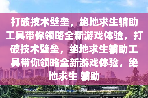 打破技术壁垒，绝地求生辅助工具带你领略全新游戏体验，打破技术壁垒，绝地求生辅助工具带你领略全新游戏体验，绝地求生 辅助