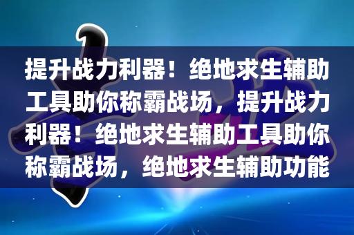 提升战力利器！绝地求生辅助工具助你称霸战场，提升战力利器！绝地求生辅助工具助你称霸战场，绝地求生辅助功能