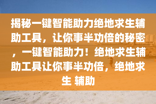 揭秘一键智能助力绝地求生辅助工具，让你事半功倍的秘密，一键智能助力！绝地求生辅助工具让你事半功倍，绝地求生 辅助