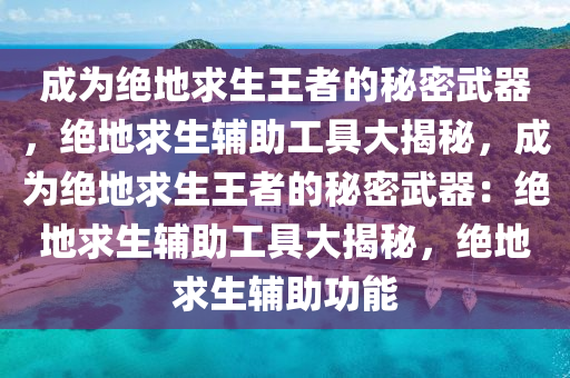 成为绝地求生王者的秘密武器，绝地求生辅助工具大揭秘，成为绝地求生王者的秘密武器：绝地求生辅助工具大揭秘，绝地求生辅助功能