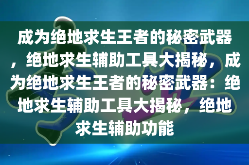 成为绝地求生王者的秘密武器，绝地求生辅助工具大揭秘，成为绝地求生王者的秘密武器：绝地求生辅助工具大揭秘，绝地求生辅助功能