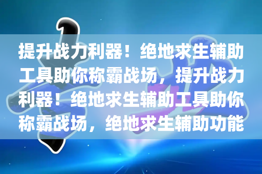 提升战力利器！绝地求生辅助工具助你称霸战场，提升战力利器！绝地求生辅助工具助你称霸战场，绝地求生辅助功能