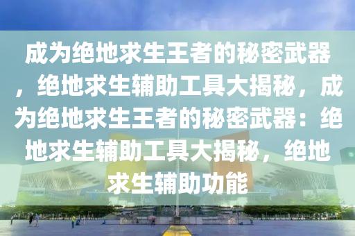 成为绝地求生王者的秘密武器，绝地求生辅助工具大揭秘，成为绝地求生王者的秘密武器：绝地求生辅助工具大揭秘，绝地求生辅助功能