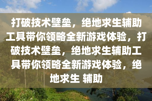 打破技术壁垒，绝地求生辅助工具带你领略全新游戏体验，打破技术壁垒，绝地求生辅助工具带你领略全新游戏体验，绝地求生 辅助