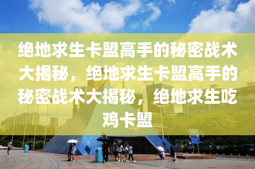 绝地求生卡盟高手的秘密战术大揭秘，绝地求生卡盟高手的秘密战术大揭秘，绝地求生吃鸡卡盟