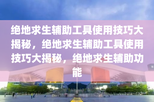 绝地求生辅助工具使用技巧大揭秘，绝地求生辅助工具使用技巧大揭秘，绝地求生辅助功能