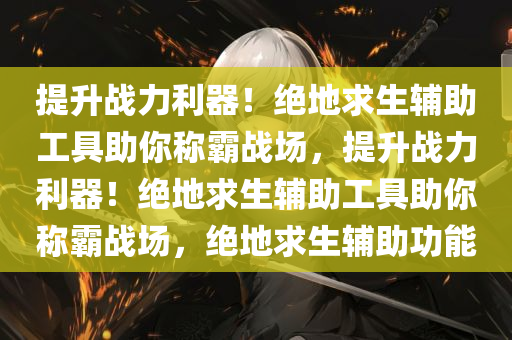 提升战力利器！绝地求生辅助工具助你称霸战场，提升战力利器！绝地求生辅助工具助你称霸战场，绝地求生辅助功能