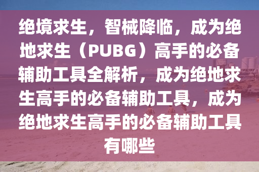 绝境求生，智械降临，成为绝地求生（PUBG）高手的必备辅助工具全解析，成为绝地求生高手的必备辅助工具，成为绝地求生高手的必备辅助工具有哪些