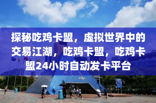 探秘吃鸡卡盟，虚拟世界中的交易江湖，吃鸡卡盟，吃鸡卡盟24小时自动发卡平台