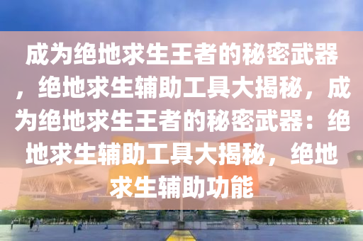 成为绝地求生王者的秘密武器，绝地求生辅助工具大揭秘，成为绝地求生王者的秘密武器：绝地求生辅助工具大揭秘，绝地求生辅助功能
