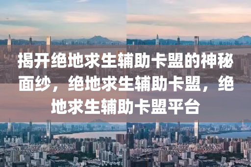揭开绝地求生辅助卡盟的神秘面纱，绝地求生辅助卡盟，绝地求生辅助卡盟平台