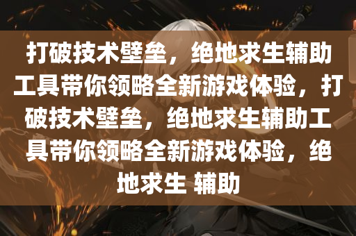 打破技术壁垒，绝地求生辅助工具带你领略全新游戏体验，打破技术壁垒，绝地求生辅助工具带你领略全新游戏体验，绝地求生 辅助