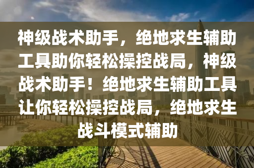 神级战术助手，绝地求生辅助工具助你轻松操控战局，神级战术助手！绝地求生辅助工具让你轻松操控战局，绝地求生战斗模式辅助