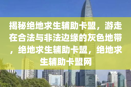 揭秘绝地求生辅助卡盟，游走在合法与非法边缘的灰色地带，绝地求生辅助卡盟，绝地求生辅助卡盟网