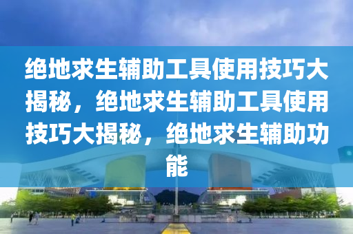 绝地求生辅助工具使用技巧大揭秘，绝地求生辅助工具使用技巧大揭秘，绝地求生辅助功能