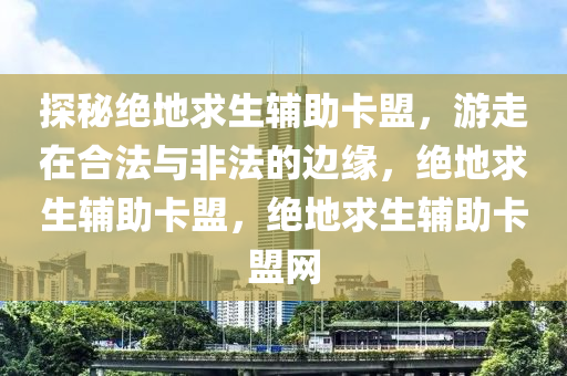 探秘绝地求生辅助卡盟，游走在合法与非法的边缘，绝地求生辅助卡盟，绝地求生辅助卡盟网