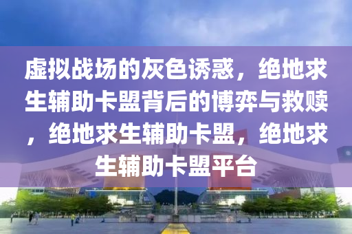 虚拟战场的灰色诱惑，绝地求生辅助卡盟背后的博弈与救赎，绝地求生辅助卡盟，绝地求生辅助卡盟平台