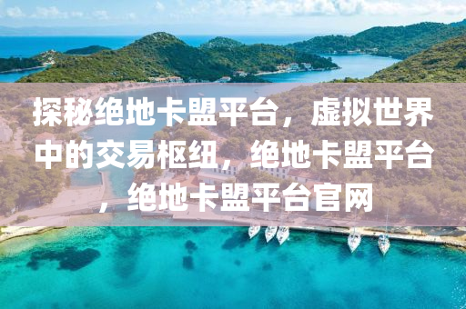 探秘绝地卡盟平台，虚拟世界中的交易枢纽，绝地卡盟平台，绝地卡盟平台官网