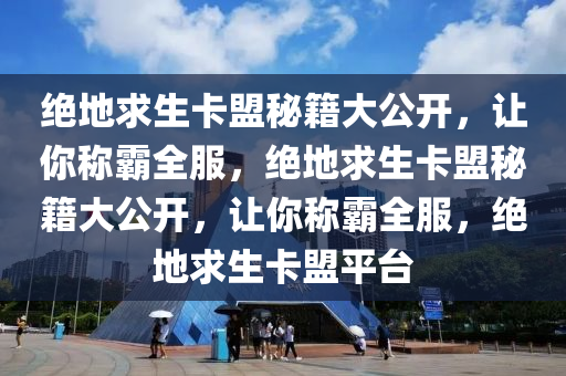 绝地求生卡盟秘籍大公开，让你称霸全服，绝地求生卡盟秘籍大公开，让你称霸全服，绝地求生卡盟平台