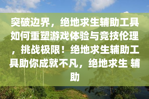 突破边界，绝地求生辅助工具如何重塑游戏体验与竞技伦理，挑战极限！绝地求生辅助工具助你成就不凡，绝地求生 辅助