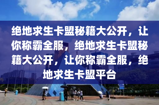 绝地求生卡盟秘籍大公开，让你称霸全服，绝地求生卡盟秘籍大公开，让你称霸全服，绝地求生卡盟平台