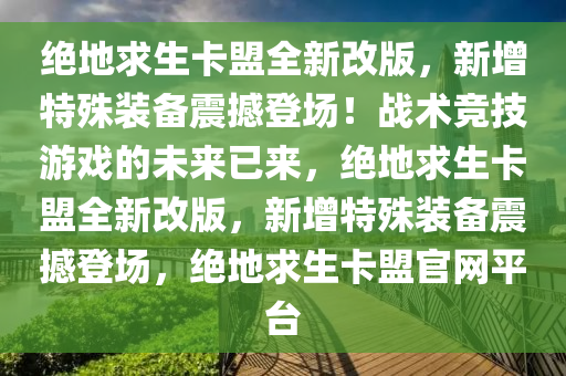 绝地求生卡盟全新改版，新增特殊装备震撼登场！战术竞技游戏的未来已来，绝地求生卡盟全新改版，新增特殊装备震撼登场，绝地求生卡盟官网平台