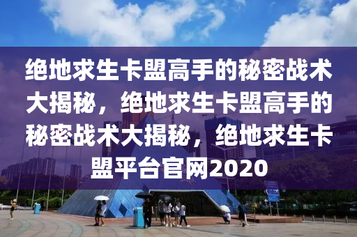 绝地求生卡盟高手的秘密战术大揭秘，绝地求生卡盟高手的秘密战术大揭秘，绝地求生卡盟平台官网2020