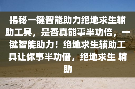 揭秘一键智能助力绝地求生辅助工具，是否真能事半功倍，一键智能助力！绝地求生辅助工具让你事半功倍，绝地求生 辅助