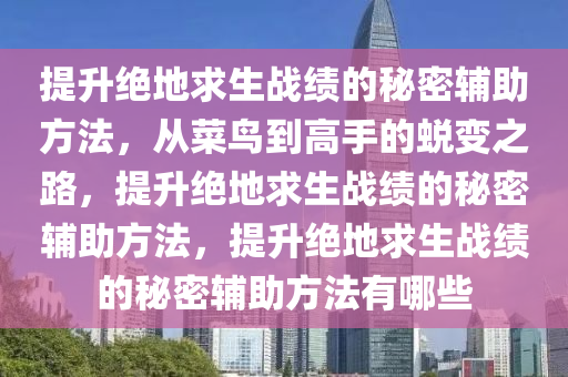 提升绝地求生战绩的秘密辅助方法，从菜鸟到高手的蜕变之路，提升绝地求生战绩的秘密辅助方法，提升绝地求生战绩的秘密辅助方法有哪些