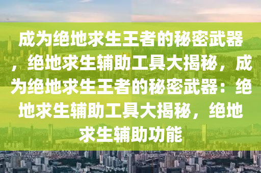 成为绝地求生王者的秘密武器，绝地求生辅助工具大揭秘，成为绝地求生王者的秘密武器：绝地求生辅助工具大揭秘，绝地求生辅助功能