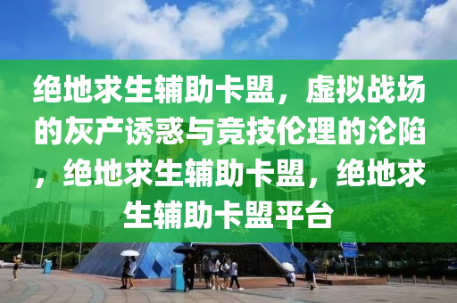 绝地求生辅助卡盟，虚拟战场的灰产诱惑与竞技伦理的沦陷，绝地求生辅助卡盟，绝地求生辅助卡盟平台