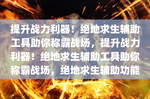 提升战力利器！绝地求生辅助工具助你称霸战场，提升战力利器！绝地求生辅助工具助你称霸战场，绝地求生辅助功能