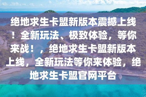 绝地求生卡盟新版本震撼上线！全新玩法、极致体验，等你来战！，绝地求生卡盟新版本上线，全新玩法等你来体验，绝地求生卡盟官网平台