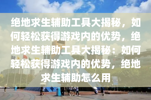 绝地求生辅助工具大揭秘，如何轻松获得游戏内的优势，绝地求生辅助工具大揭秘：如何轻松获得游戏内的优势，绝地求生辅助怎么用