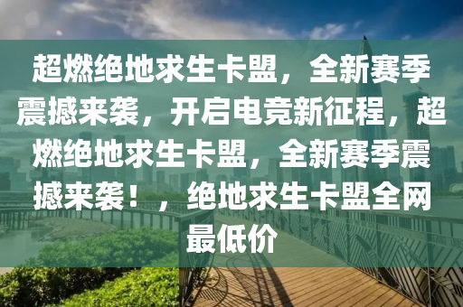 超燃绝地求生卡盟，全新赛季震撼来袭，开启电竞新征程，超燃绝地求生卡盟，全新赛季震撼来袭！，绝地求生卡盟全网最低价