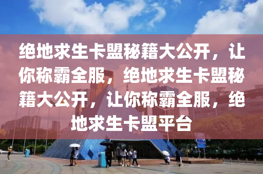 绝地求生卡盟秘籍大公开，让你称霸全服，绝地求生卡盟秘籍大公开，让你称霸全服，绝地求生卡盟平台