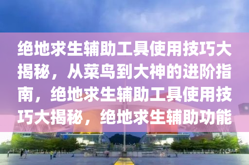 绝地求生辅助工具使用技巧大揭秘，从菜鸟到大神的进阶指南，绝地求生辅助工具使用技巧大揭秘，绝地求生辅助功能