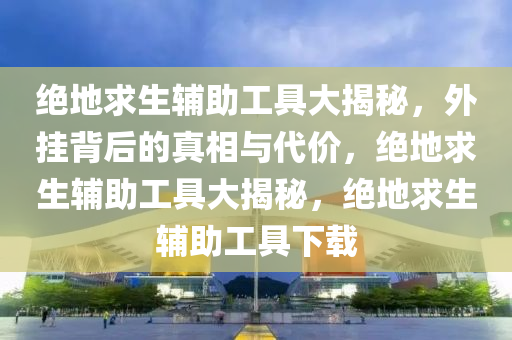 绝地求生辅助工具大揭秘，外挂背后的真相与代价，绝地求生辅助工具大揭秘，绝地求生辅助工具下载