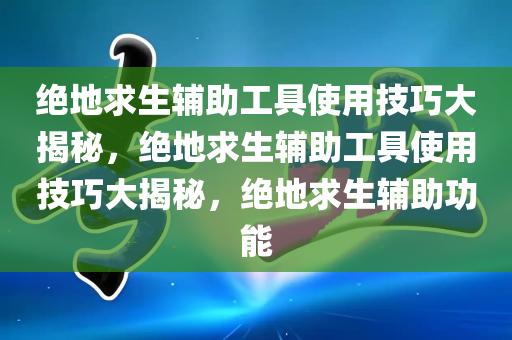 绝地求生辅助工具使用技巧大揭秘，绝地求生辅助工具使用技巧大揭秘，绝地求生辅助功能