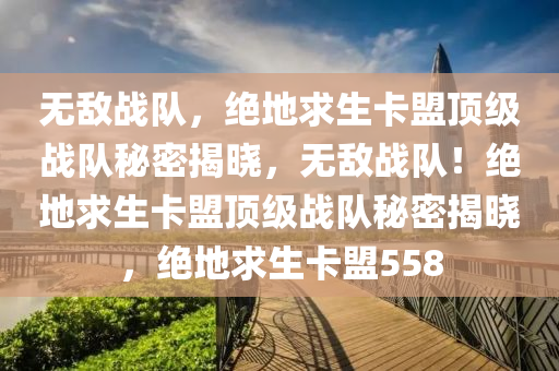 无敌战队，绝地求生卡盟顶级战队秘密揭晓，无敌战队！绝地求生卡盟顶级战队秘密揭晓，绝地求生卡盟558