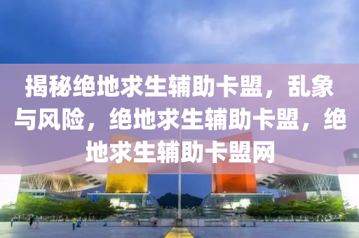 揭秘绝地求生辅助卡盟，乱象与风险，绝地求生辅助卡盟，绝地求生辅助卡盟网
