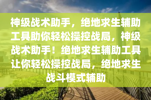 神级战术助手，绝地求生辅助工具助你轻松操控战局，神级战术助手！绝地求生辅助工具让你轻松操控战局，绝地求生战斗模式辅助