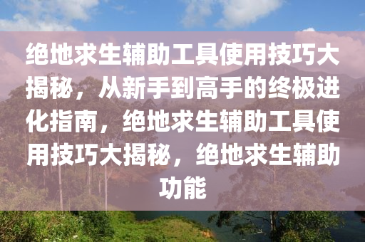绝地求生辅助工具使用技巧大揭秘，从新手到高手的终极进化指南，绝地求生辅助工具使用技巧大揭秘，绝地求生辅助功能