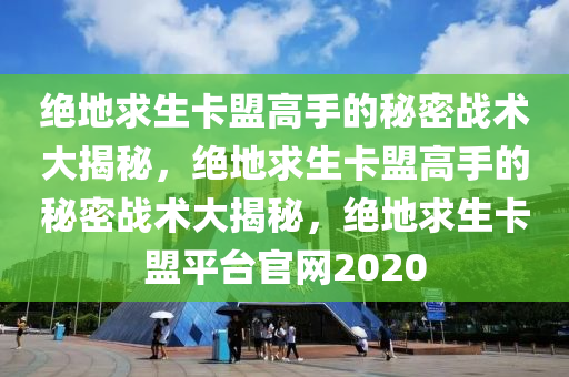 绝地求生卡盟高手的秘密战术大揭秘，绝地求生卡盟高手的秘密战术大揭秘，绝地求生卡盟平台官网2020