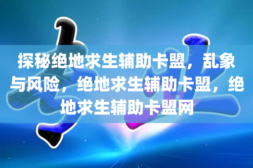 探秘绝地求生辅助卡盟，乱象与风险，绝地求生辅助卡盟，绝地求生辅助卡盟网