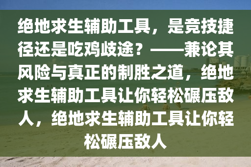 绝地求生辅助工具，是竞技捷径还是吃鸡歧途？——兼论其风险与真正的制胜之道，绝地求生辅助工具让你轻松碾压敌人，绝地求生辅助工具让你轻松碾压敌人