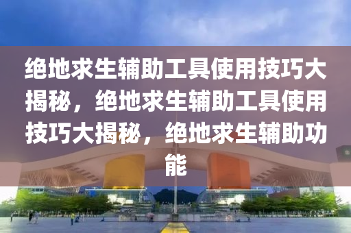 绝地求生辅助工具使用技巧大揭秘，绝地求生辅助工具使用技巧大揭秘，绝地求生辅助功能